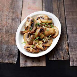Mushrooms and Coriander a la Plancha® griddle