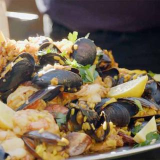 Paella a la plancha Paella a la plancha