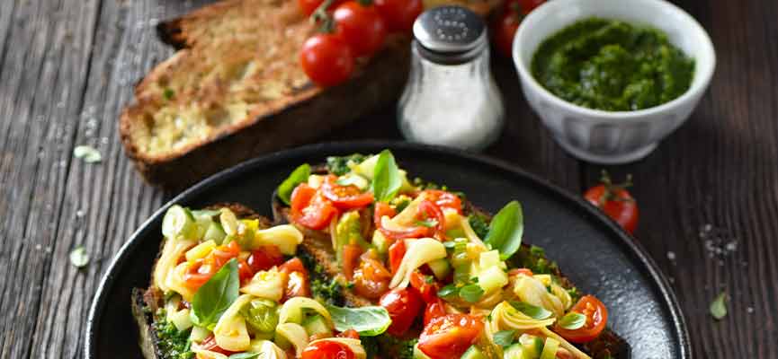 Tomato and grilled onion Bruschetta Tomato and grilled onion Bruschetta