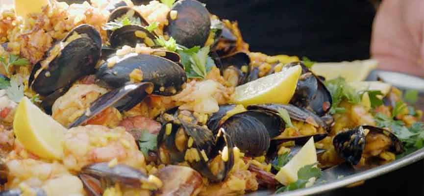 Paella a la plancha