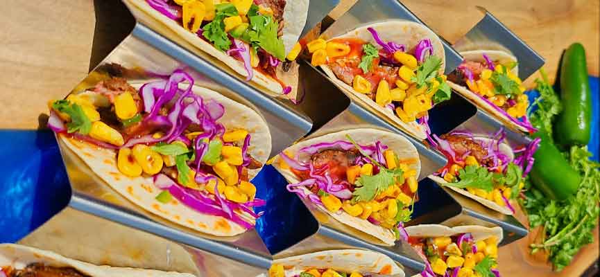 Beef Flank Steak Tacos with Grilled Corn and Jalapenos Beef Flank Steak Tacos with Grilled Corn and Jalapenos