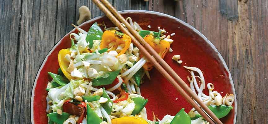 Salade tiède de légumes grillés